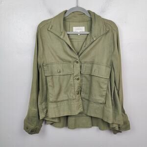 THE GREAT. Olive Green Blazer
